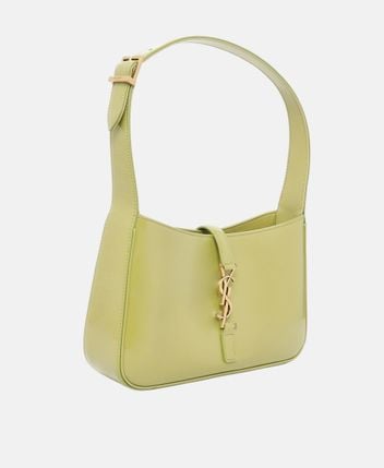 Leather shoulder bag Le 5 à 7