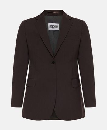 Wool-blend suit jacket