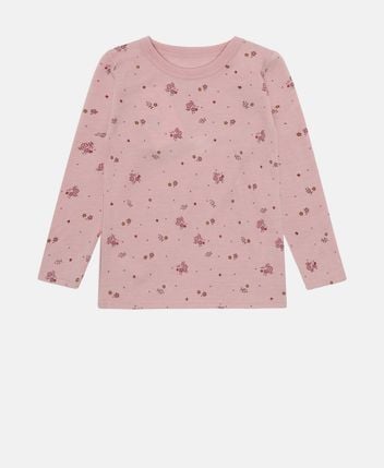 Wool long-sleeved top