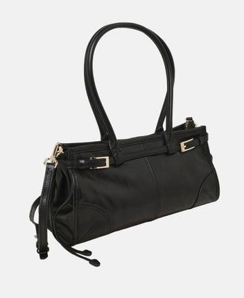 Leather shoulder bag