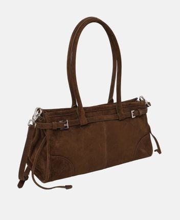 Leather shoulder bag