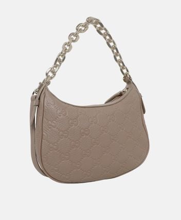 Leather shoulder bag GG Emblem