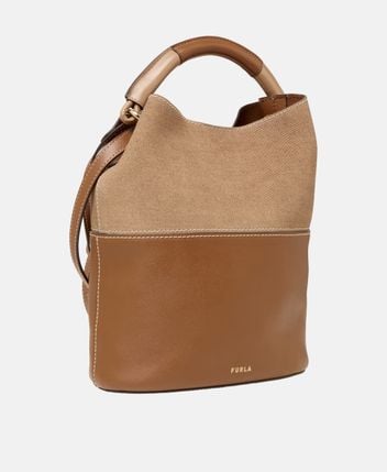 Leather bucketbag Sfera