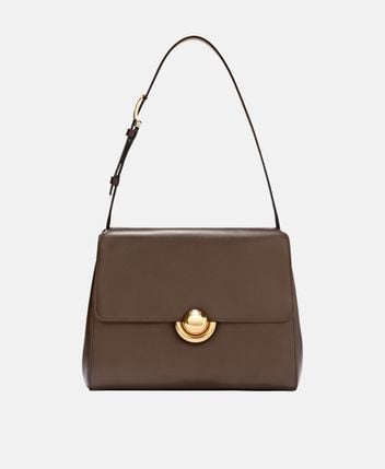 Leather shoulder bag Domus