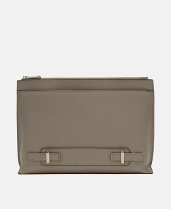 Leather clutch Giove