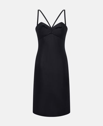 Wool-silk blend dress