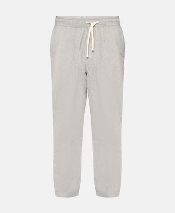 Linen-blend trousers