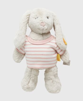 Plush figure Hoppie Hase 26 Hellgrau