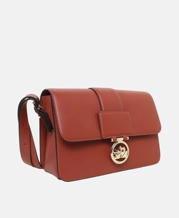 Leather cross body bag Box-tort