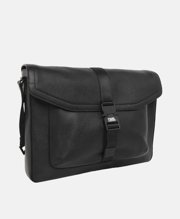 Leather business bag Pebble