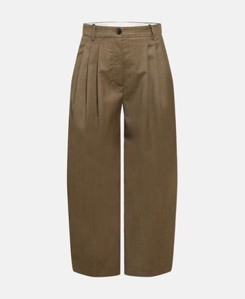 Wool-blend trousers