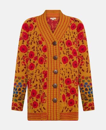 Wool-blend cardigan