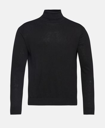 Wool-blend rollneck