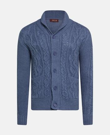 Wool-blend cardigan