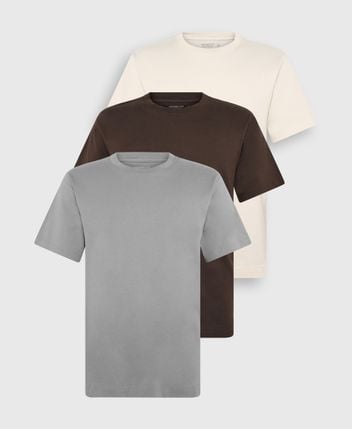 T-shirts, pack of 3 Polished