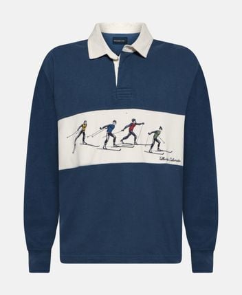 Long-sleeved polo shirt