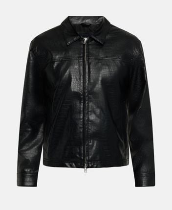 Leather-look jacket