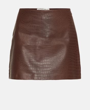 Leather-look miniskirt