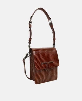 Leather shoulder bag Cart