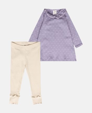 Long-sleeved top & trousers