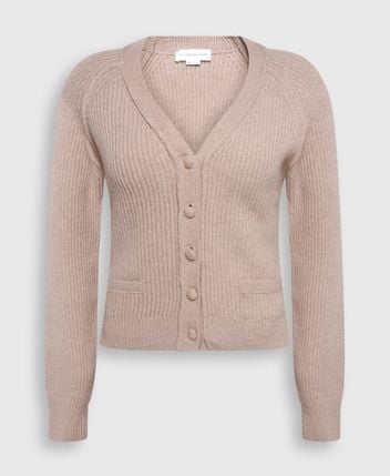 Wool cardigan Stepped