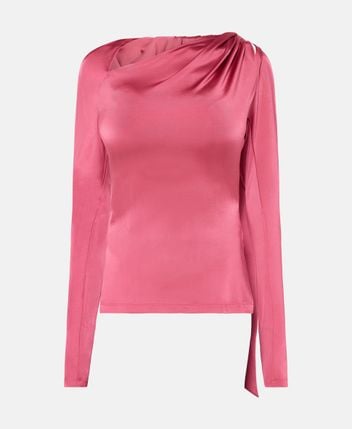 Wool-blend shirt blouse