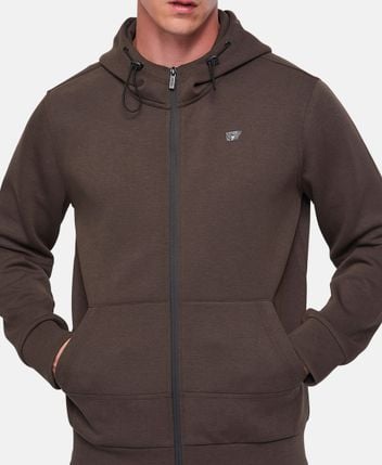 Hooded sweat jacket