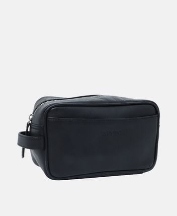 Leather wash bag