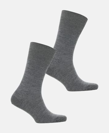 Wool-blend socks, pack of 2