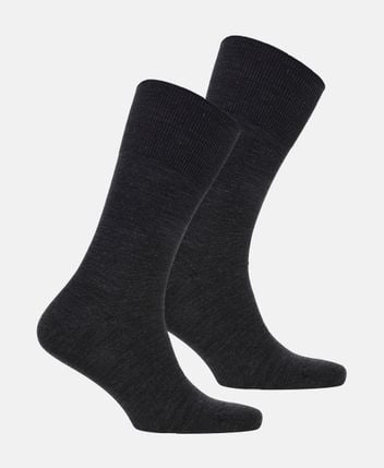 Wool-blend socks, pack of 2