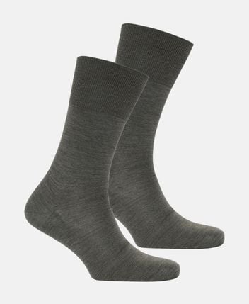 Wool-blend socks, pack of 2