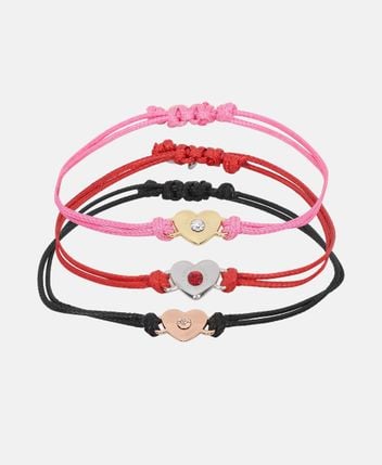 Bracelets, set of 3 Heart