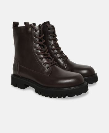 Lace-up ankle boot Tank Army