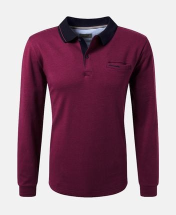 Long-sleeved polo shirt