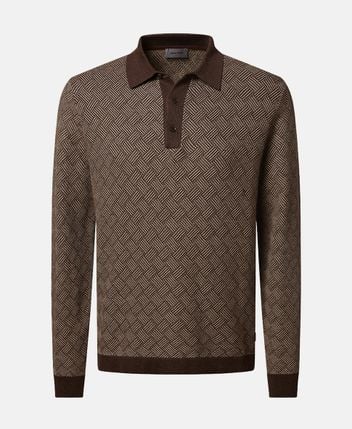 Long-sleeved polo shirt