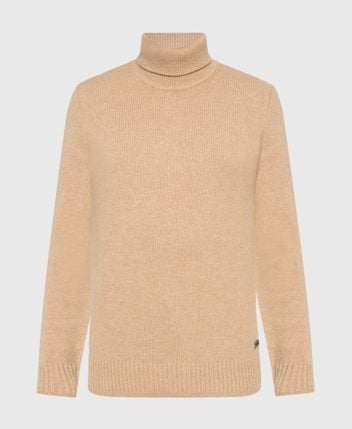 Wool-blend rollneck