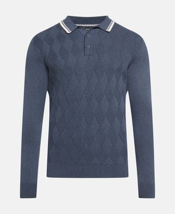Knitted polo shirt