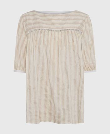 Silk-blend shirt blouse