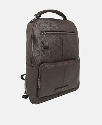Leather backpack Manfredi