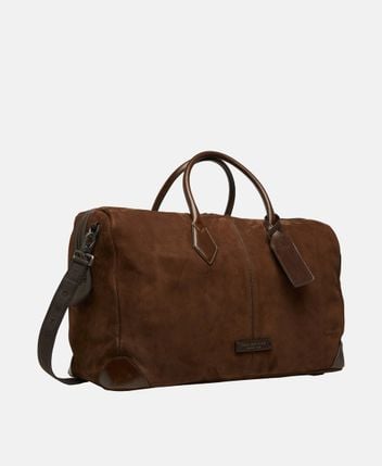 Leather weekender