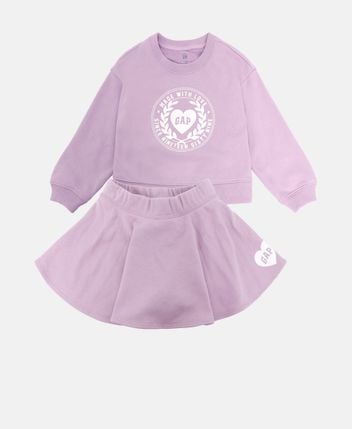 Sweatshirt & skirt set
