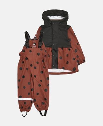 Rain jacket and rain trousers set Ladybug