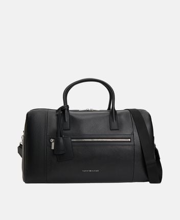 Leather duffle bag