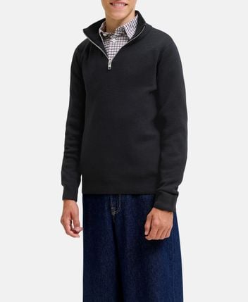 Troyer JWHMILANO STITCH KNIT HALF ZIP JNR