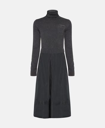 Wool-silk blend dress