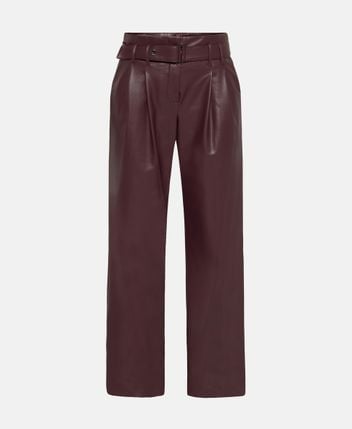 Leather-look trousers Nicole