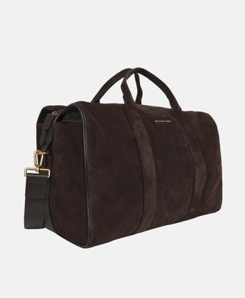 Leather duffle bag