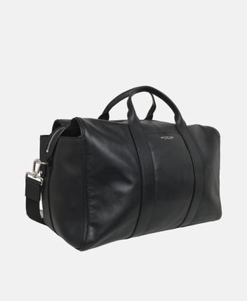 Leather weekender