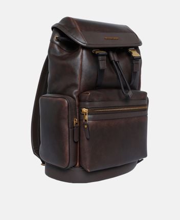 Leather backpack