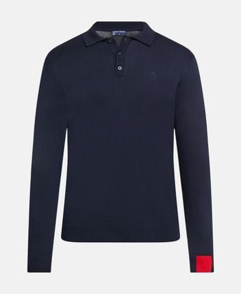 Knitted polo shirt